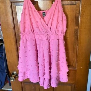 NWOT pink romper